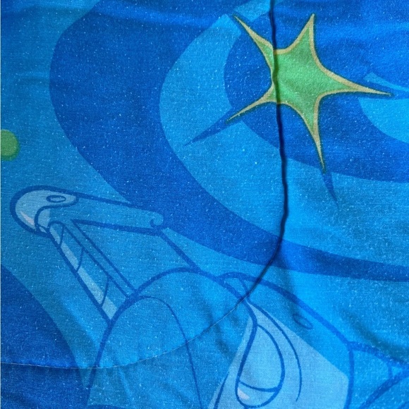 VTG Disney Toy Story Reversible Comforter Buzz Lightyear Woody’s Roundup 90s GUC - Picture 12 of 15